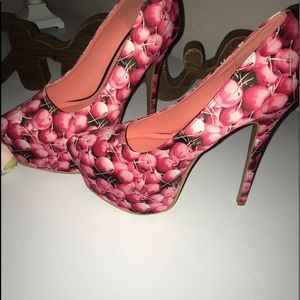 Shoe Republic LA Sexy Cherry High Heels